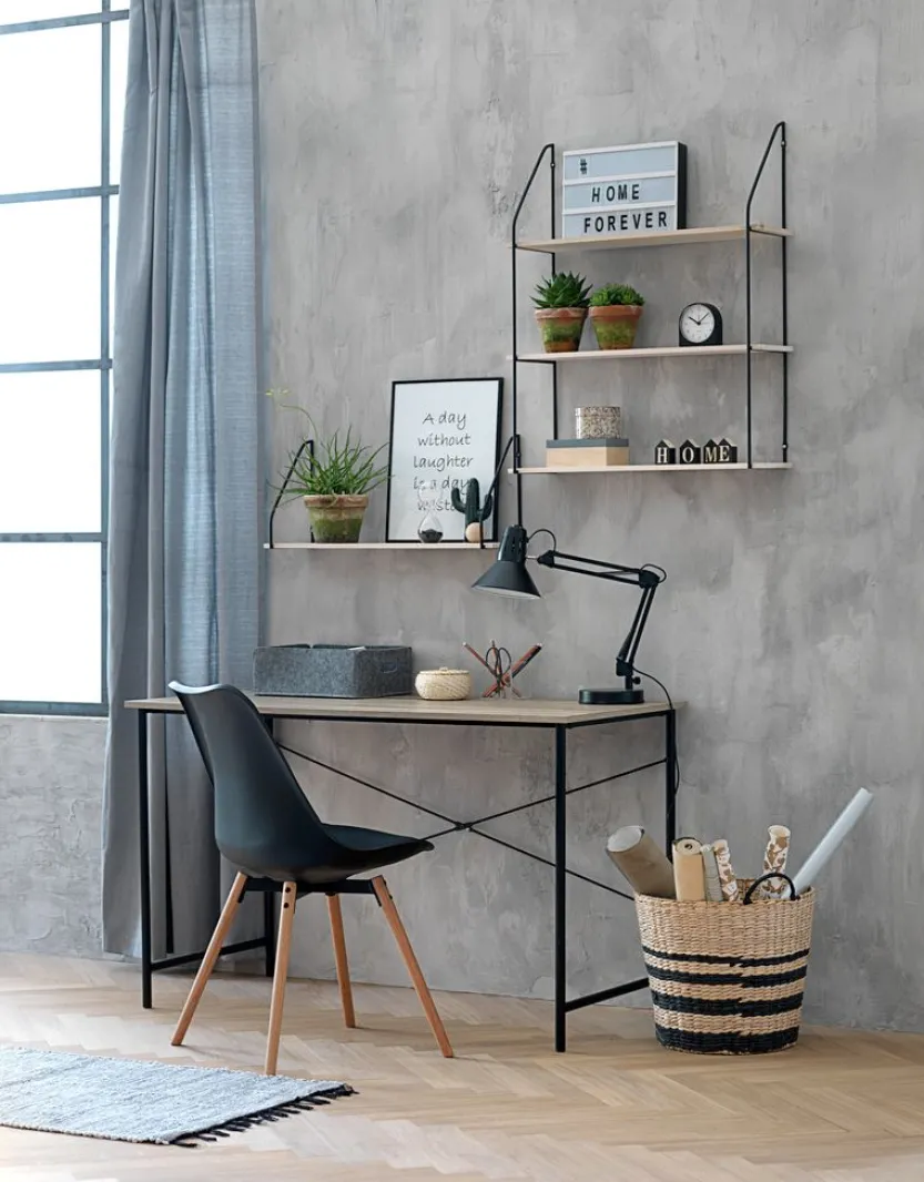 Eetkamerstoel KASTRUP zwart/eiken