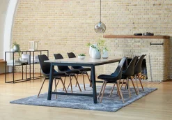 Eetkamerstoel KASTRUP zwart/eiken