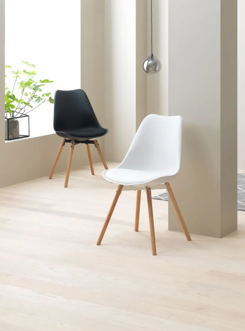 Eetkamerstoel KASTRUP zwart/eiken