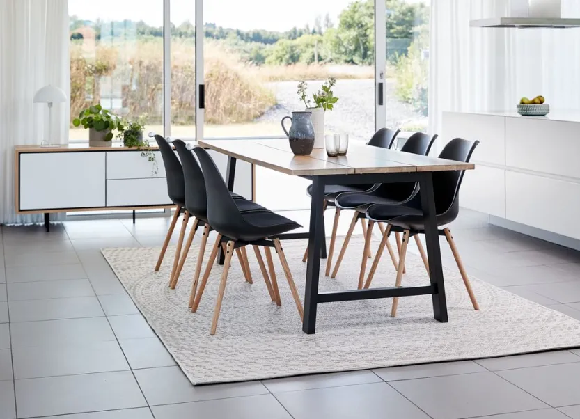 Eetkamerstoel KASTRUP zwart/eiken