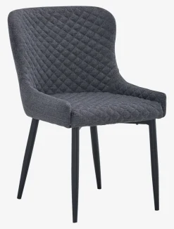 Eetkamerstoel PEBRINGE grijs/zwart