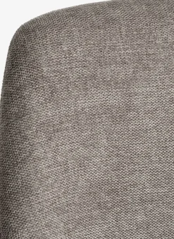 Eetkamerstoel ROSTRUP met draaivoet beige stof/zwart