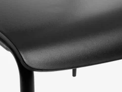 Eetkamerstoel STABY stapelbaar zwart