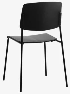 Eetkamerstoel STABY stapelbaar zwart