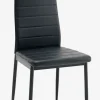 Eetkamerstoel TOREBY kunstleer zwart/zwart