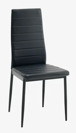 Eetkamerstoel TOREBY kunstleer zwart/zwart