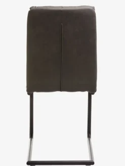 Eetkamerstoel ULSTRUP antraciet stof/zwart