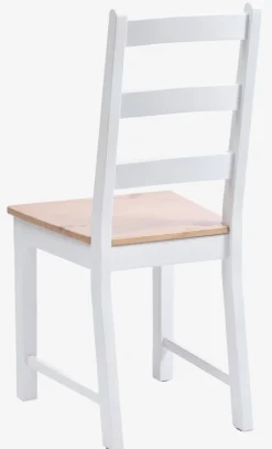 Eetkamerstoel VISLINGE naturel/wit