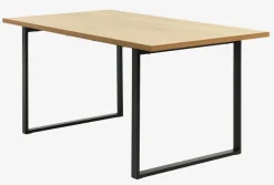 Eettafel AABENRAA 90x160 eiken kleur/zwart