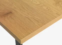 Eettafel AABENRAA 80x120 eiken kleur/zwart