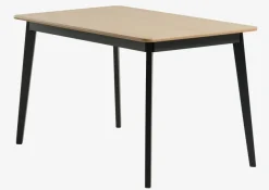 Eettafel JEGIND 80x130 eiken/zwart