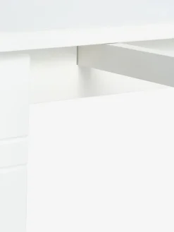 Eettafel KIRKEBY 80x130/220 wit