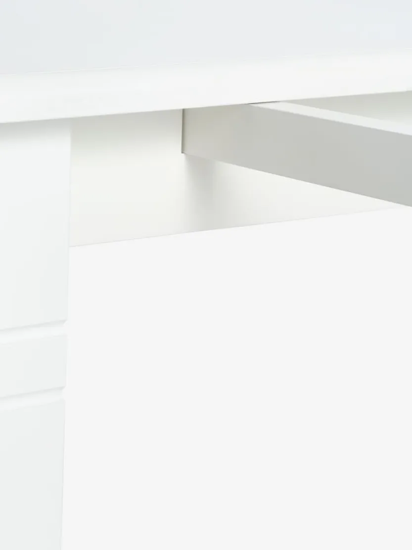 Eettafel KIRKEBY 80x130/220 wit