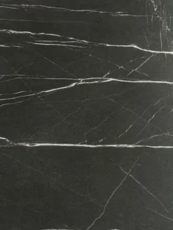 Eettafel KRONDAL Ø110 marmer zwarte kleur