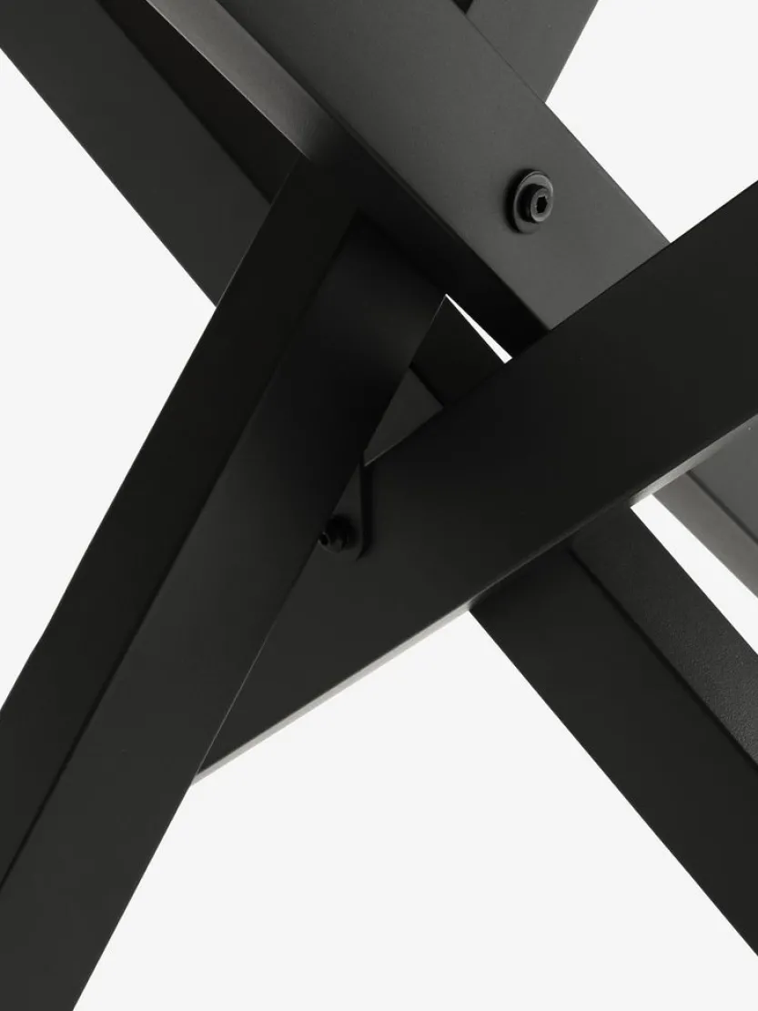 Eettafel NORTOFT Ø120 eiken kleur/zwart