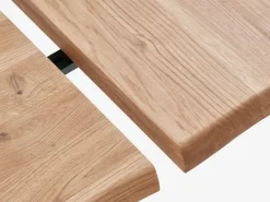 Eettafel ROSLEV 95×200 naturel eiken/zwart