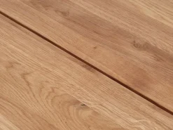 Eettafel ROSLEV 95×200 naturel eiken/zwart