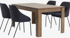 Eettafel VEDDE 90x160 wild eiken kleur