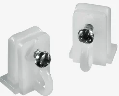 Eindstop FIXI v/gordijnrail 2st/pk wit