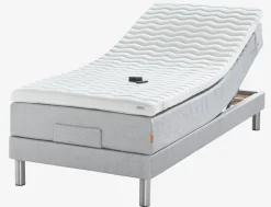 Elektrisch bed 90x200 GOLD E40 traagschuim grijs-27