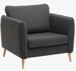 Fauteuil AARHUS donkergrijze stof