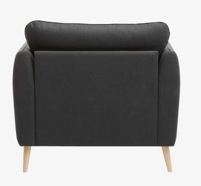 Fauteuil AARHUS donkergrijze stof