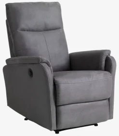 Fauteuil ABILDSKOV elektrisch grijze stof