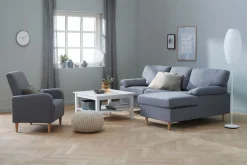 Fauteuil GEDVED grijze stof