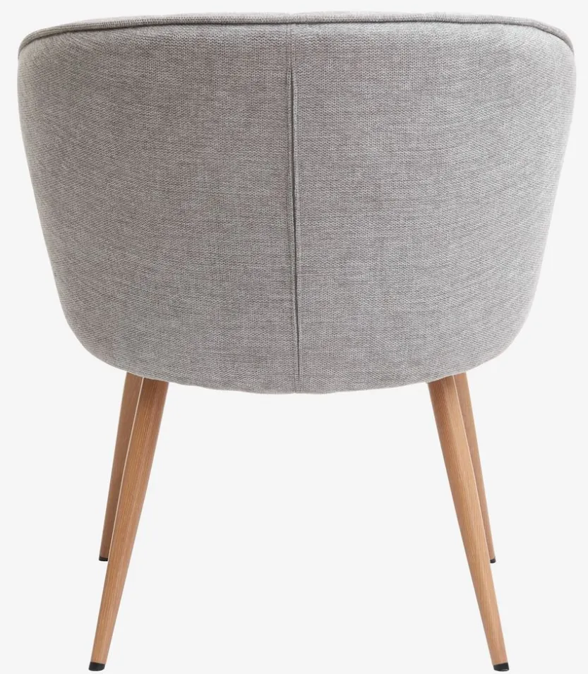 Fauteuil HOLMDRUP grijs/eiken