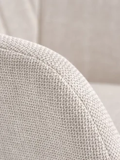 Fauteuil UDSBJERG beige stof/eiken