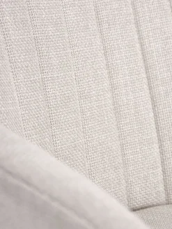 Fauteuil UDSBJERG beige stof/eiken