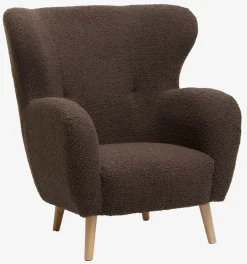 Fauteuil VILDSUND bruine stof