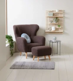 Fauteuil VILDSUND bruine stof