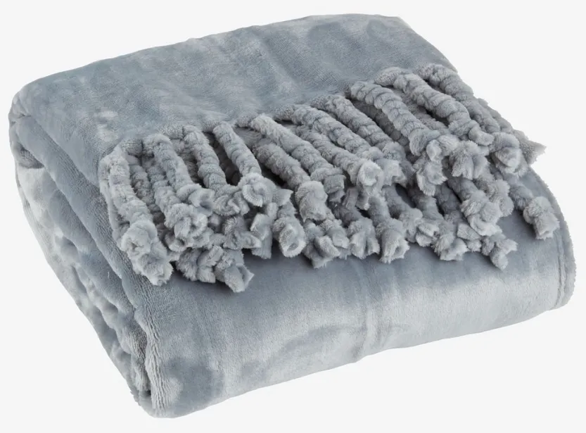 Fleeceplaid BONDEROSE 130x170 blauw