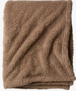 Fleeceplaid HASSELURT 130x170 donkerzand