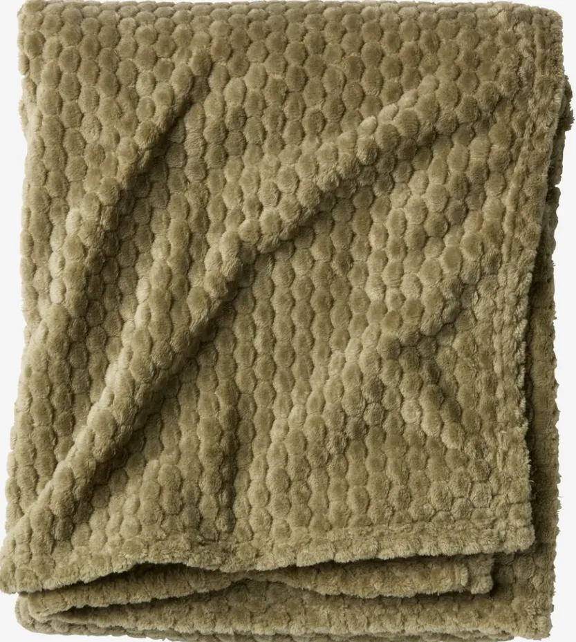 Fleeceplaid ROSENVIAL 130x160 groen