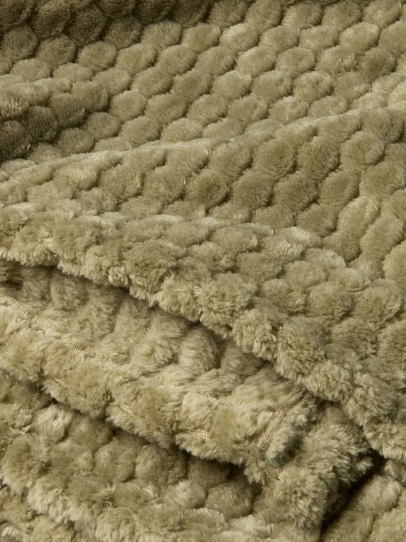 Fleeceplaid ROSENVIAL 130x160 groen