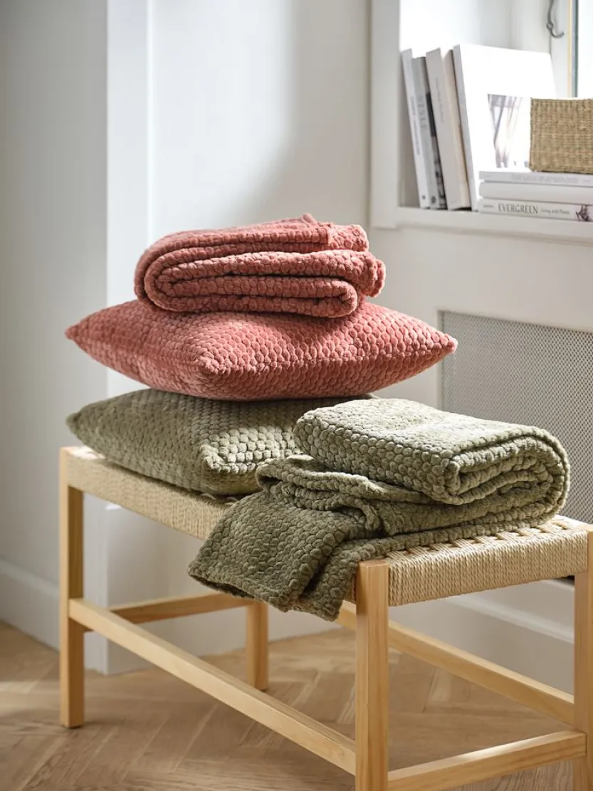 Fleeceplaid ROSENVIAL 130x160 roze