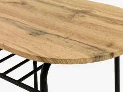 GADSTRUP L92 tafel + 2 GADSTRUP stoelen zwart/eiken kleur