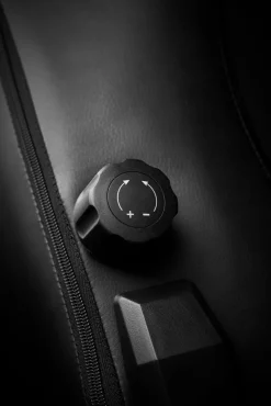 Gamestoel ABILDAA zwart kunstleer