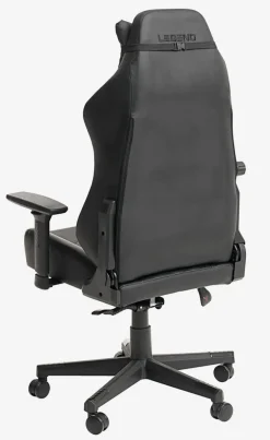 Gamestoel ABILDAA zwart kunstleer