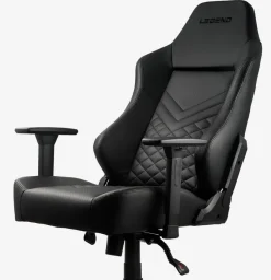 Gamestoel ABILDAA zwart kunstleer