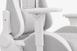 Gamestoel NIBE wit/beige stof