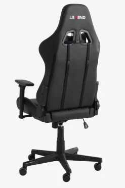 Gamestoel NIBE zwart kunstleer/rood