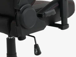 Gamestoel NIBE zwart kunstleer/rood