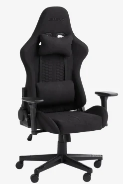 Gamestoel NIBE zwarte stof/zwart