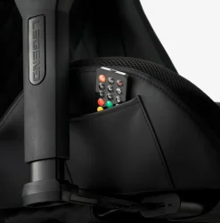 Gamestoel RANUM met LED zwart kunstleer/zwart