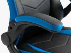 Gamestoel VOJENS zwart/blauw kunstleer/mesh