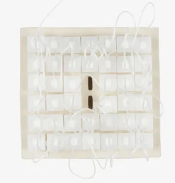 Glijders met koord FIXI 40 stuks wit