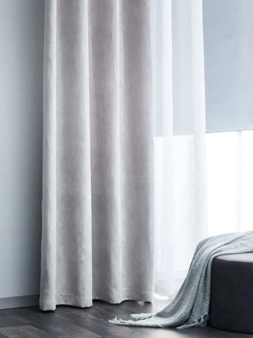 Gordijn ANTEN 1x140x300 lichtgrijs